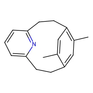 16-Azatricyclo(9.2.2.14,8)hexadeca-4,6,8(16),11,13,14-hexaene, 12,14-dimethyl- structure