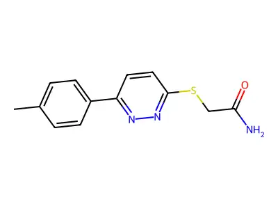 2-((6-(p-Tolyl)pyridazin-3-yl)thio)acetamide structure