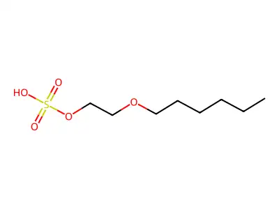 2-(Hexyloxy)ethyl hydrogen sulfate structure