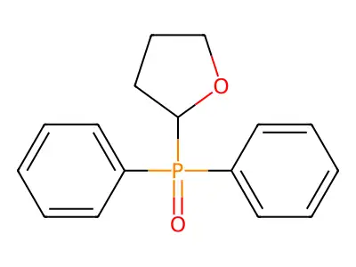 Phosphine oxide, diphenyl(tetrahydro-2-furanyl)- structure
