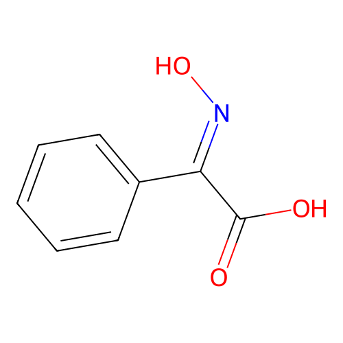 E-Hydroxyimino-phenylacetic acid structure
