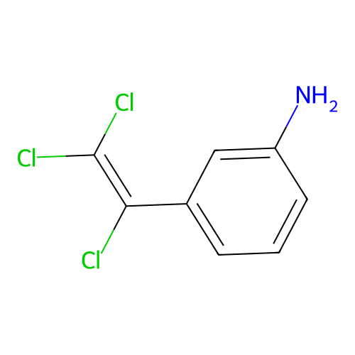 Benzenamine, 3-(trichloroethenyl)- structure