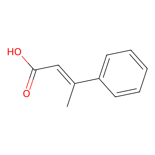 2-Butenoic acid, 3-phenyl- structure