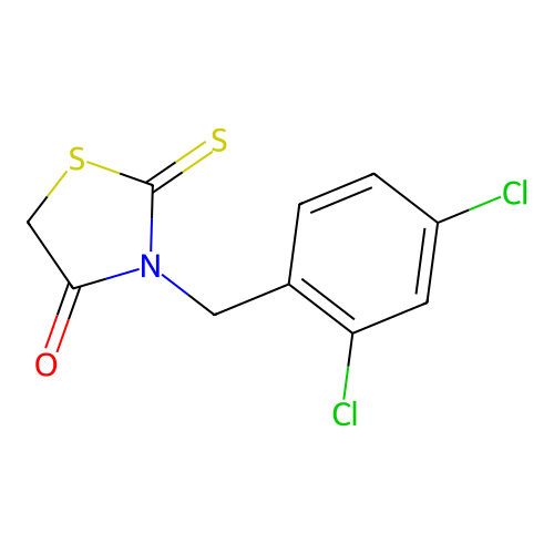 3-(2,4-Dichlorobenzyl)-2-thioxo-1,3-thiazolidin-4-one structure