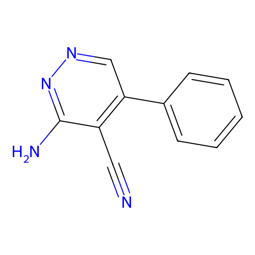 3-Amino-5-phenyl-4-pyridazinecarbonitrile structure