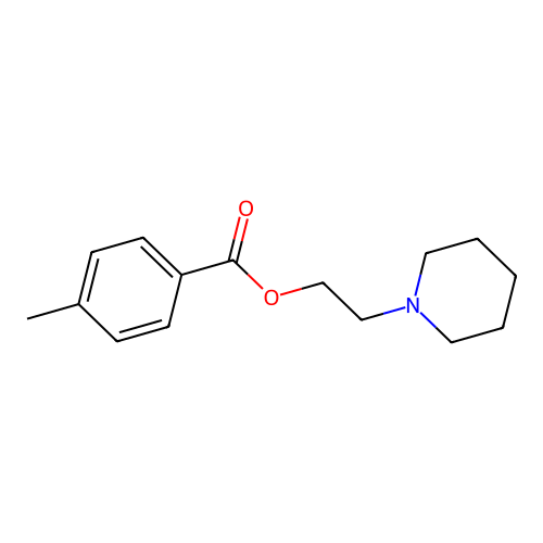 2-(Piperidin-1-yl)ethyl 4-methylbenzoate structure