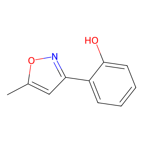 Phenol, 2-(5-methyl-3-isoxazolyl)- structure