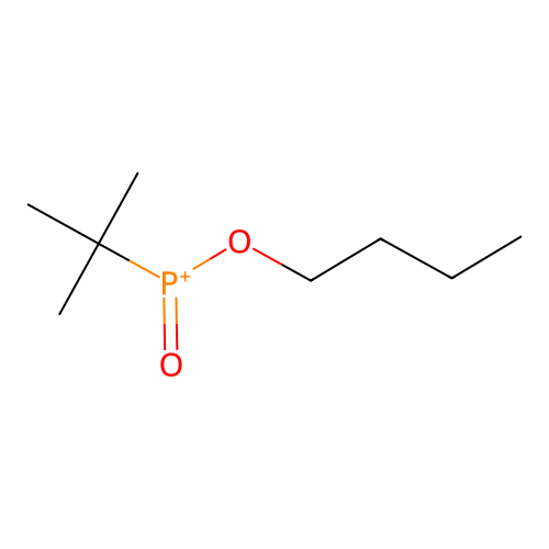 Butoxy-tert-butyl-oxophosphanium structure