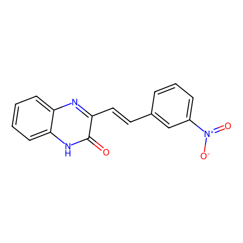 3-(3-Nitrostyryl)quinoxalin-2(1H)-one structure