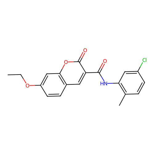 N-(5-Chloro-2-methylphenyl)-7-ethoxy-2-oxo-2H-1-benzopyran-3-carboxamide structure