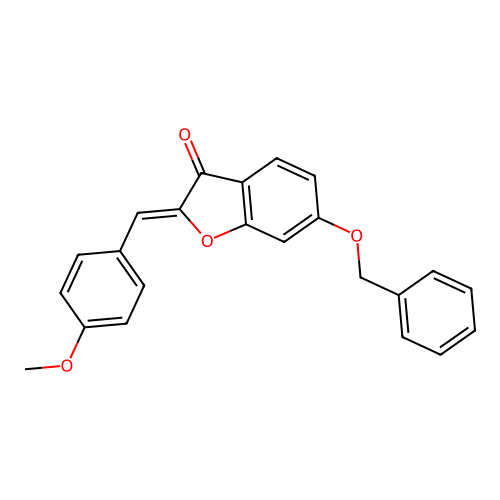 (Z)-6-(benzyloxy)-2-(4-methoxybenzylidene)benzofuran-3(2H)-one structure