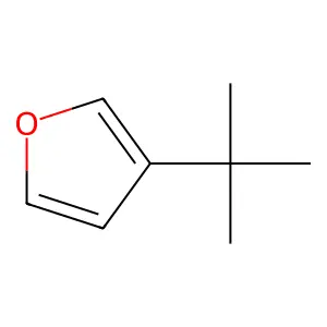 Furan, 3-(1,1-dimethylethyl- structure