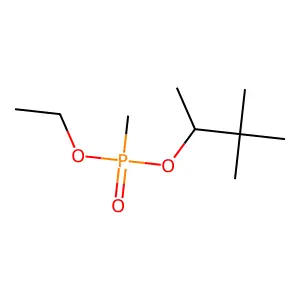 Ethyl 1,2,2-trimethylpropyl methylphosphonate structure