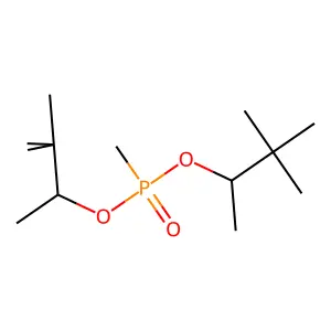 3-[3,3-Dimethylbutan-2-yloxy(methyl)phosphoryl]oxy-2,2-dimethylbutane structure