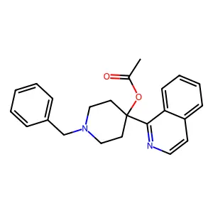 (1-Benzyl-4-isoquinolin-1-ylpiperidin-4-yl) acetate structure