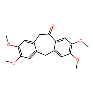 5,11-Dihydro-2,3,7,8-tetramethoxy-10H-dibenzo[a,d]cyclohepten-10-one structure
