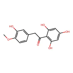 Ethanone, 2-(3-hydroxy-4-methoxyphenyl)-1-(2,4,6-trihydroxyphenyl)- structure