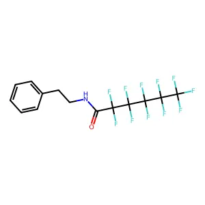 2,2,3,3,4,4,5,5,6,6,6-Undecafluoro-N-(2-phenylethyl)hexanamide structure