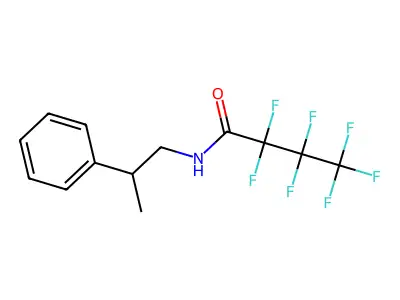 2,2,3,3,4,4,4-Heptafluoro-N-(2-phenylpropyl)butanamide structure