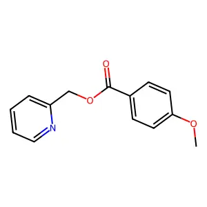 Pyridin-2-ylmethyl 4-methoxybenzoate structure