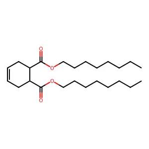 4-Cyclohexene-1,2-dicarboxylic acid, dioctyl ester structure