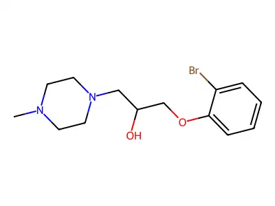 1-(2-Bromophenoxy)-3-(4-methylpiperazin-1-yl)propan-2-ol structure