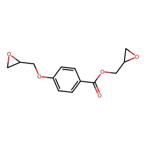 2-Oxiranylmethyl 4-(2-oxiranylmethoxy)benzoate structure