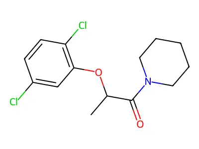 2-(2,5-Dichlorophenoxy)-1-piperidin-1-ylpropan-1-one structure