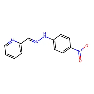 2-Pyridinecarboxaldehyde, 2-(4-nitrophenyl)hydrazone structure