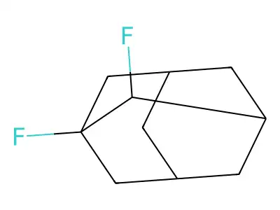 1,2-Difluoro-adamantane structure