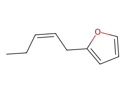 2-(2Z)-2-Penten-1-ylfuran structure