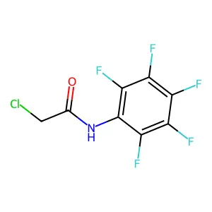 2-chloro-N-(2,3,4,5,6-pentafluorophenyl)acetamide structure