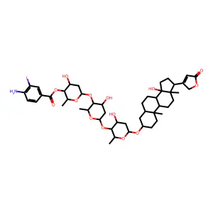 I131-Digitoxinyl benzoate structure