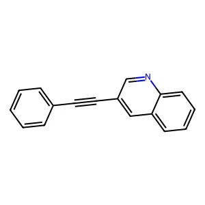 3-(Phenylethynyl)quinoline structure