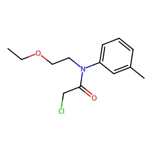 m-Acetotoluidide, 2-chloro-N-(2-ethoxyethyl)- structure
