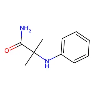 2-Methyl-2-(phenylamino)propanamide structure