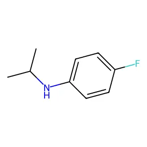 Benzenamine, 4-fluoro-N-(1-methylethyl)- structure