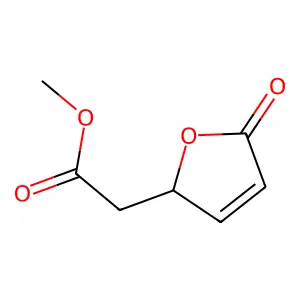 4-Carboxymethyl-4-methylbut-2-en-1,4-olide structure