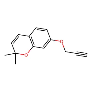2H-1-Benzopyran, 2,2-dimethyl-7-(2-propynyloxy)- structure