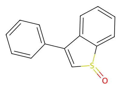 3-Phenyl-1-benzothiophene 1-oxide structure