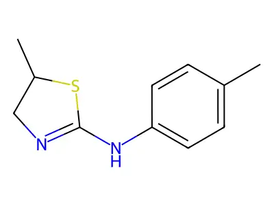 5-methyl-N-(4-methylphenyl)-4,5-dihydro-1,3-thiazol-2-amine structure