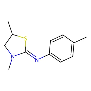 N-(3,5-Dimethyl-2-thiazolidinylidene)-4-methylbenzenamine structure