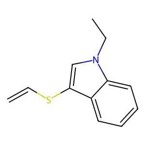 1H-Indole, 3-(ethenylthio)-1-ethyl- structure