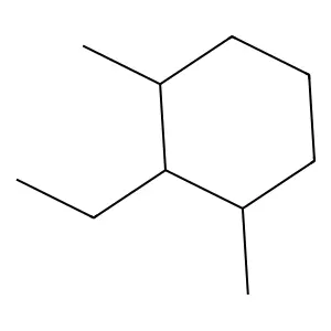 2-Ethyl-1,3-dimethyl-cyclohexane structure