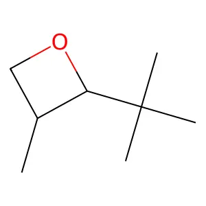2-(1,1-Dimethylethyl)-3-methyloxetane structure