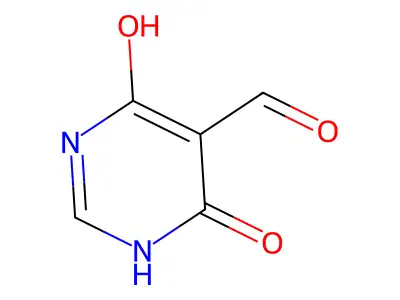 4,6-Dihydroxy-5-formylpyrimidine structure