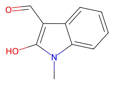 2H-Indol-2-one, 1,3-dihydro-3-(hydroxymethylene)-1-methyl- structure
