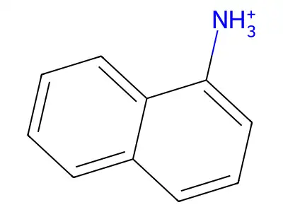 Naphthalen-1-aminium structure