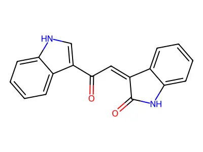 3-[2-(1H-indol-3-yl)-2-oxoethylidene]-1H-indol-2-one structure