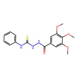 4-Phenyl-1-(3,4,5-trimethoxybenzoyl)thiosemicarbazide structure